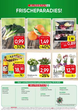 Titelbild des Prospekts von EUROSPAR VBG