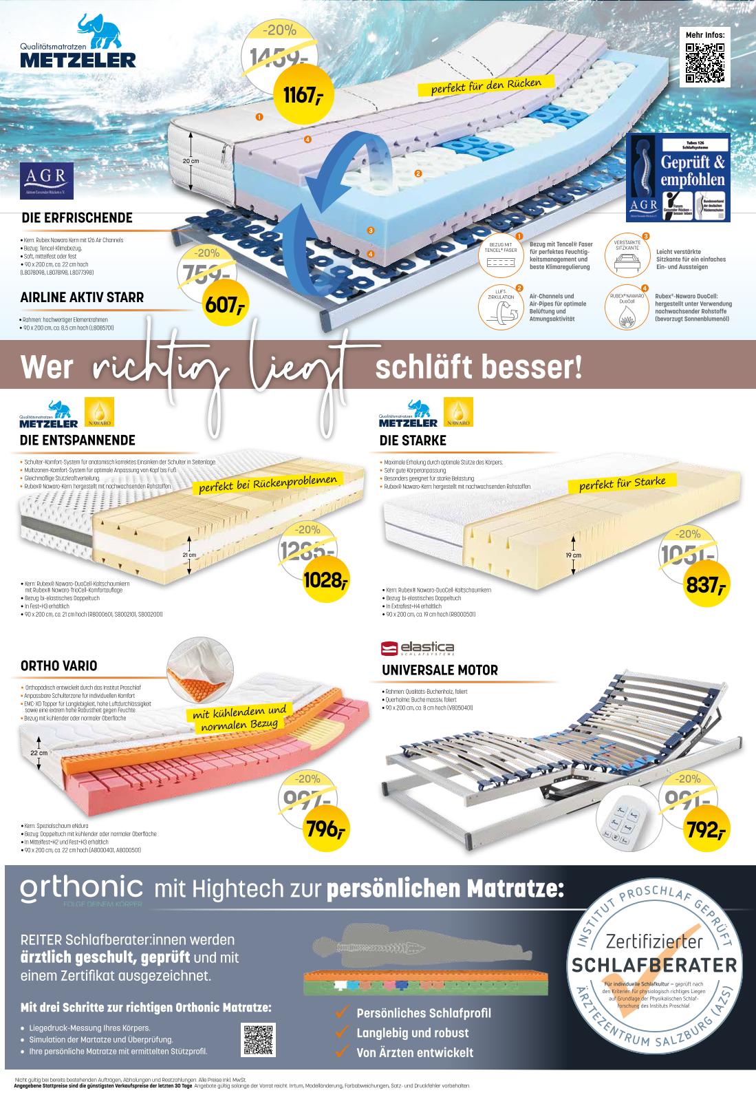 Prospekt von Betten Reiter