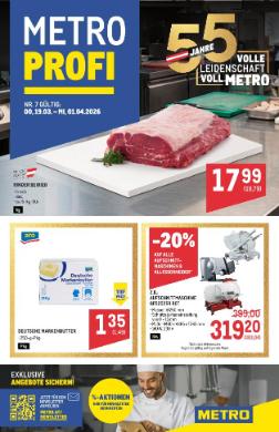 Titelbild des Prospekts von METRO PROFI