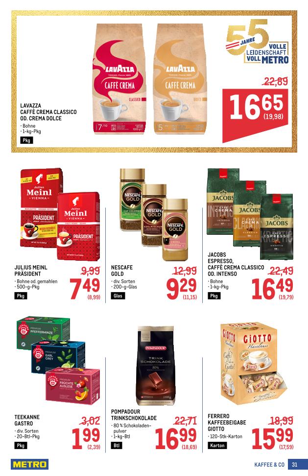 Prospekt von METRO