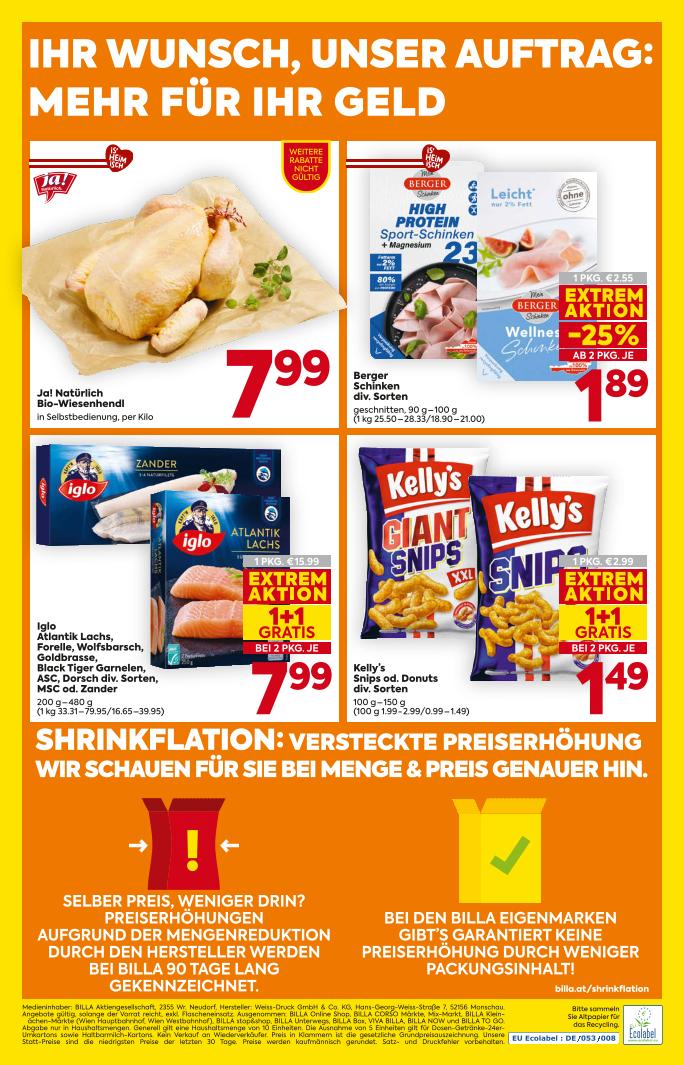 Prospekt von BILLA