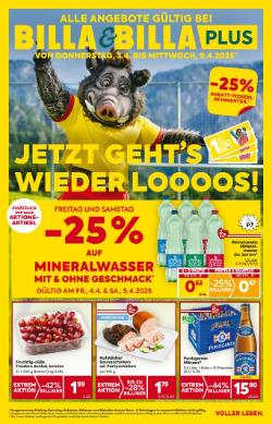 Titelbild des Prospekts von BILLA STMK