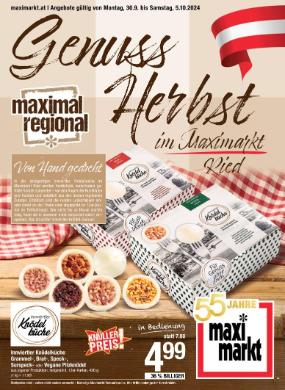 Titelbild des Prospekts von Maximarkt Genussherbst Ried