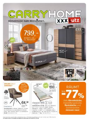 Titelbild des Prospekts von XXXLutz CARRYHOME