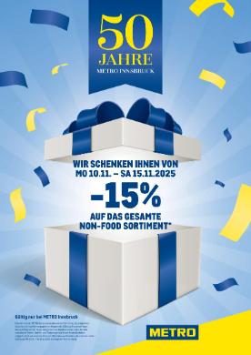 Titelbild des Prospekts von METRO INNSBRUCK