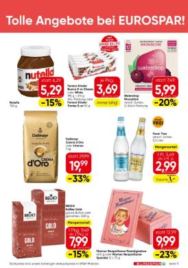 Titelbild des Prospekts von EUROSPAR W/NOE/BGLD
