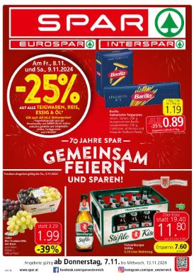 Titelbild des Prospekts von SPAR VBG
