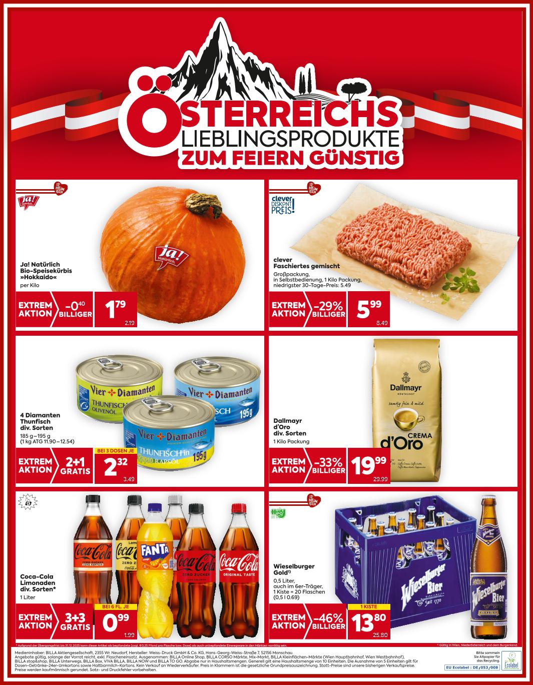 Prospekt von BILLA