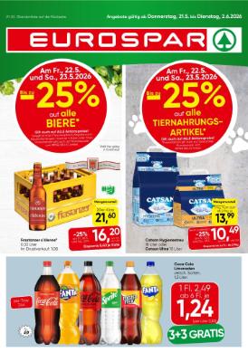 Titelbild des Prospekts von EUROSPAR VBG