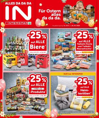 Titelbild des Prospekts von INTERSPAR SBG