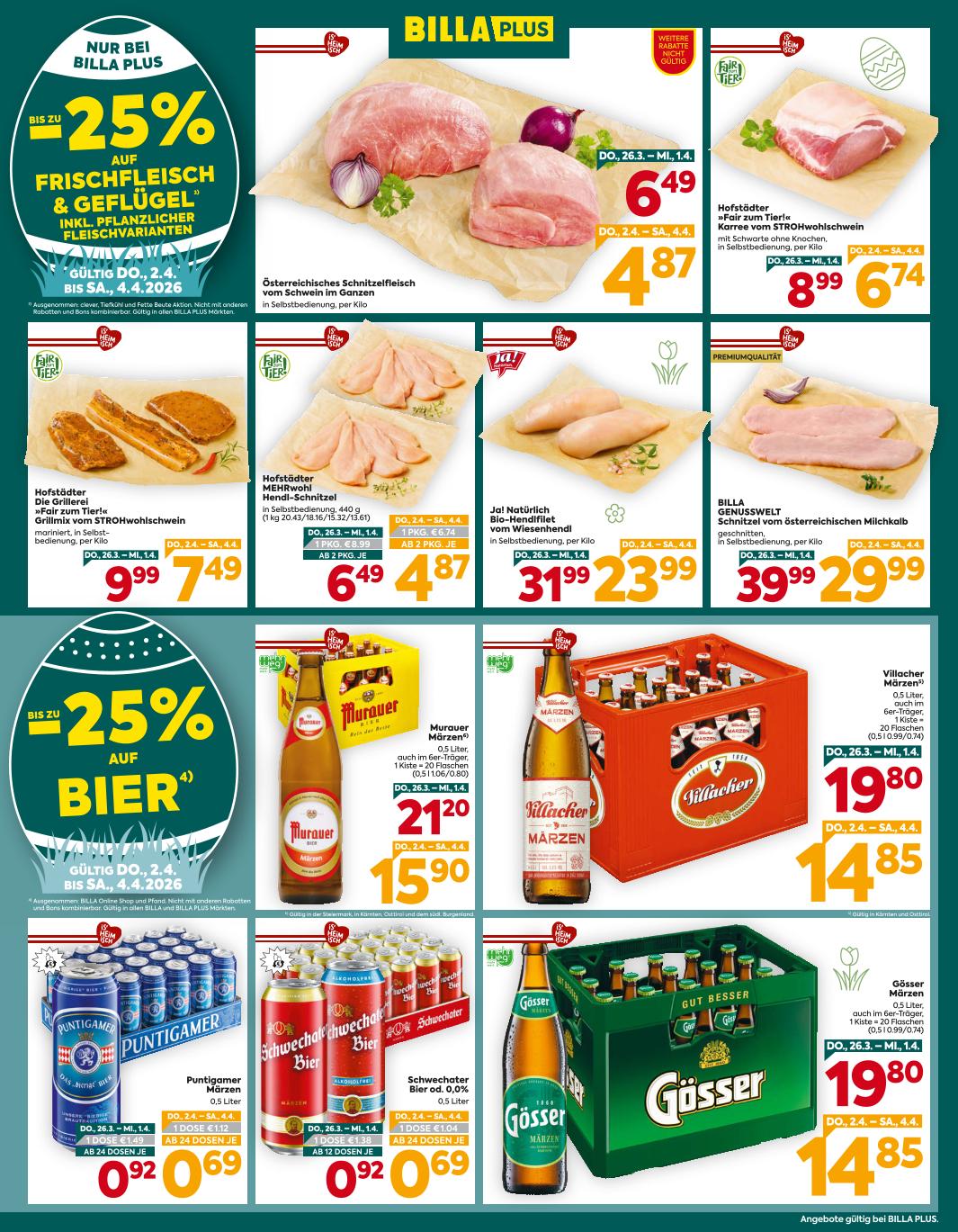 Prospekt von BILLA PLUS