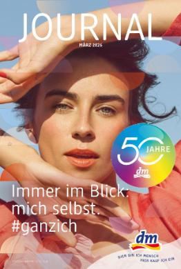 Titelbild des Prospekts von dm drogerie markt Journal