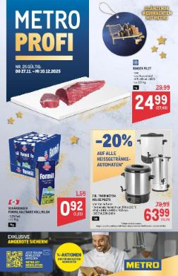 Titelbild des Prospekts von METRO PROFI