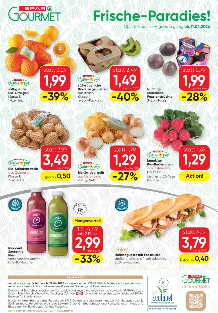 Prospekt von SPAR Gourmet