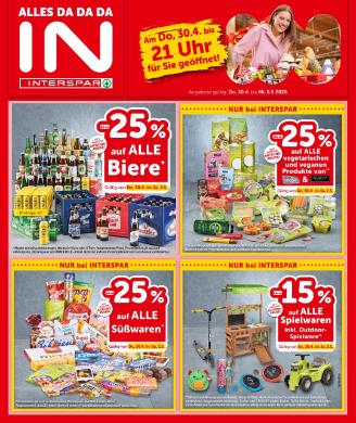 Titelbild des Prospekts von INTERSPAR BGLD