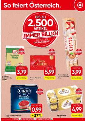 Titelbild des Prospekts von SPAR STMK