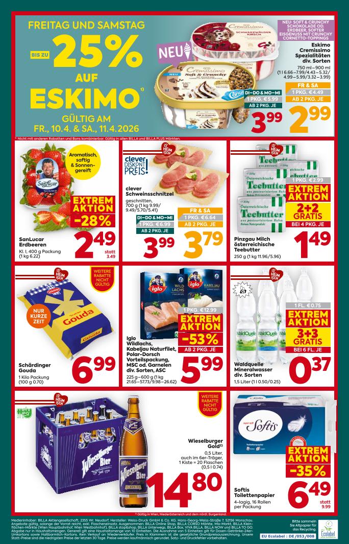 Prospekt von BILLA PLUS