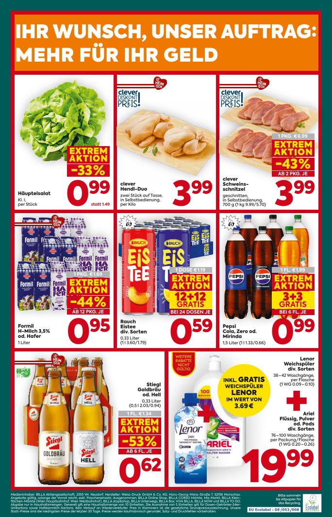 Prospekt von BILLA PLUS