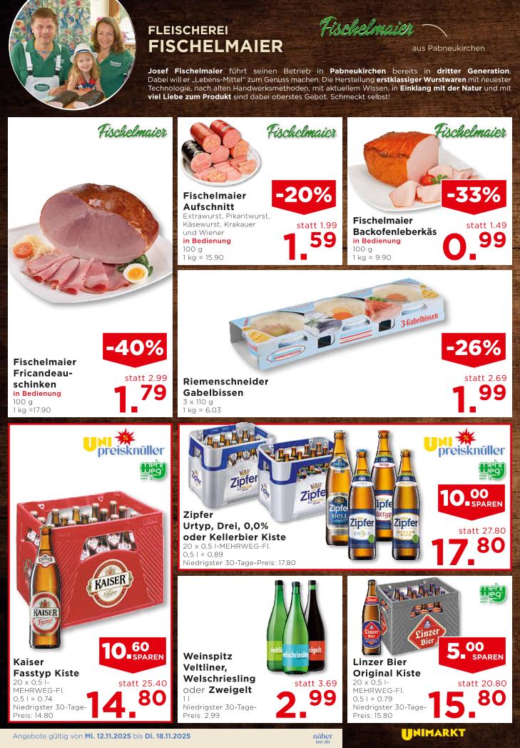 Prospekt von Unimarkt