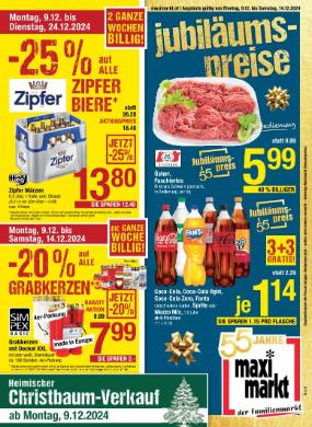 Titelbild des Prospekts von Maximarkt Ried