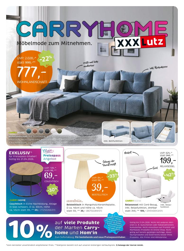 Prospekt von XXXLutz