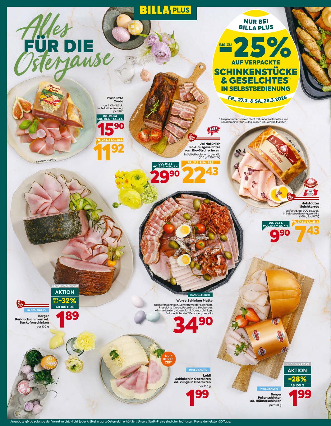 Prospekt von BILLA PLUS