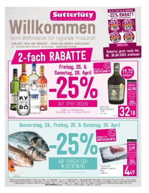 Titelbild des Prospekts von Sutterlüty