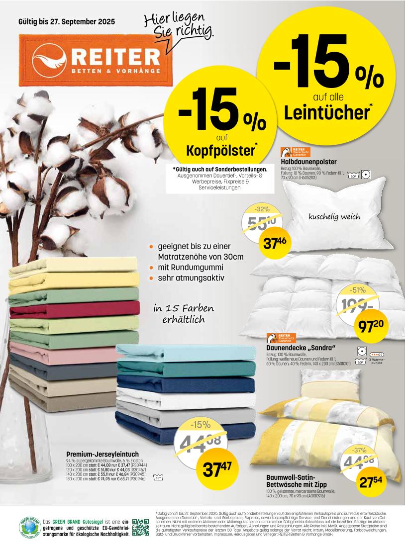 Prospekt von Betten Reiter