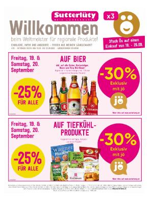 Titelbild des Prospekts von Sutterlüty