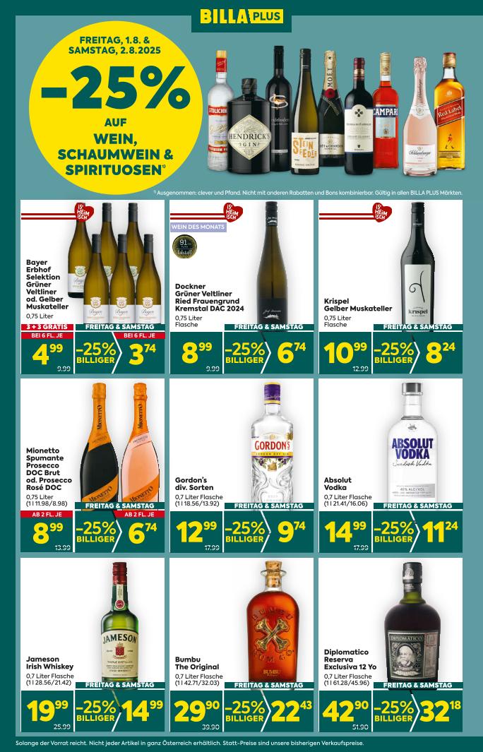 Prospekt von BILLA PLUS