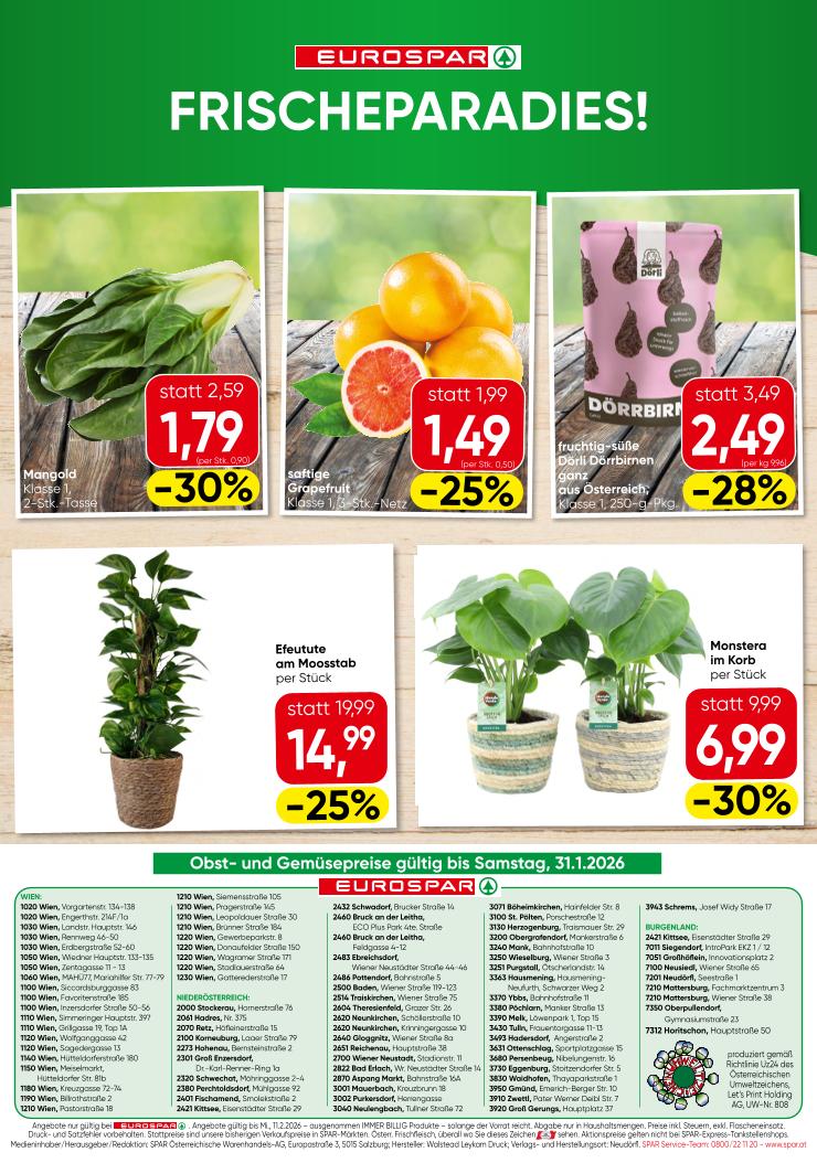 Prospekt von EUROSPAR