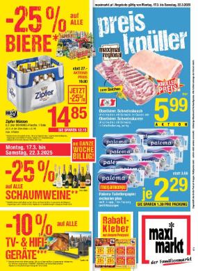 Titelbild des Prospekts von Maximarkt Wels / Vöcklabruck