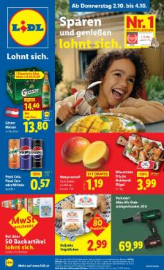 Titelbild des Prospekts von Lidl Österreich