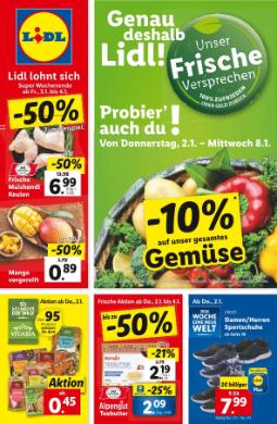 Titelbild des Prospekts von Lidl
