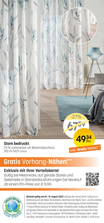 Prospekt von Betten Reiter