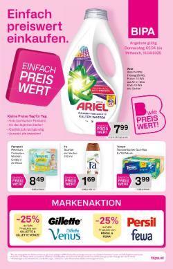 Titelbild des Prospekts von Bipa