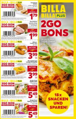 Titelbild des Prospekts von BILLA 2 Go Bons
