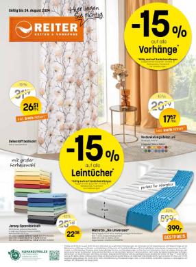 Titelbild des Prospekts von Betten Reiter