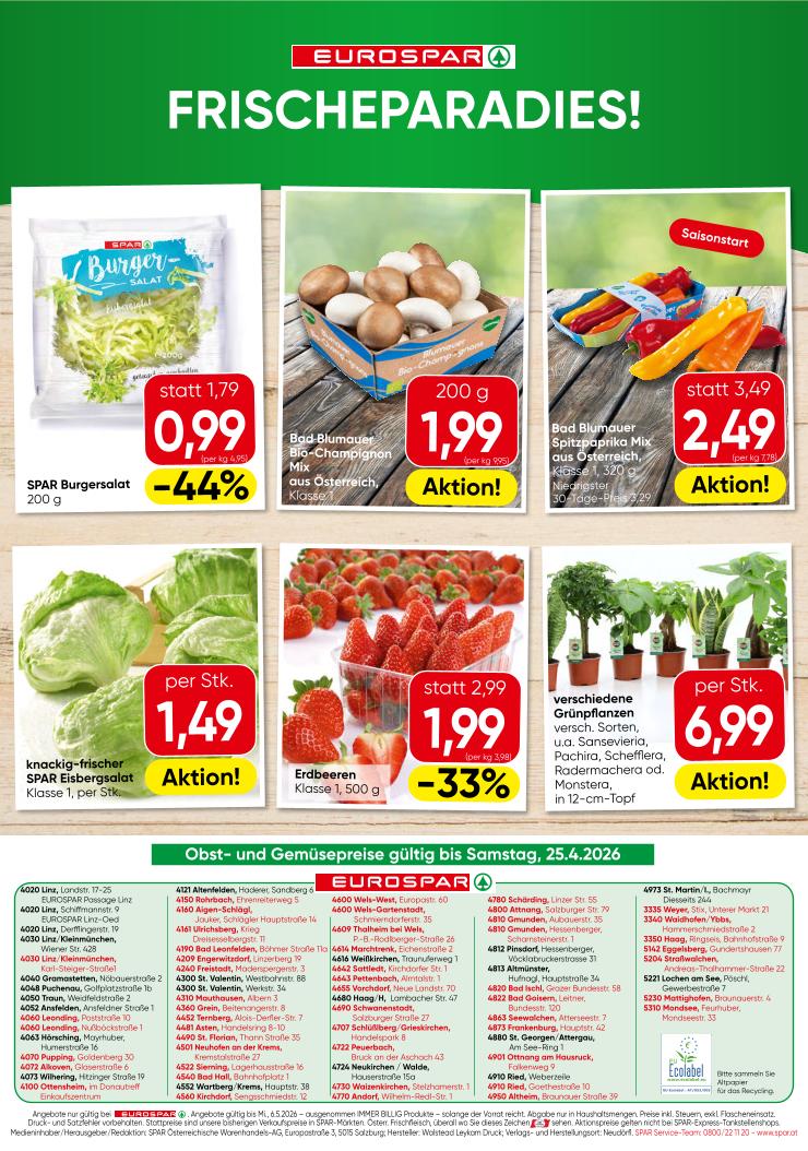 Prospekt von EUROSPAR