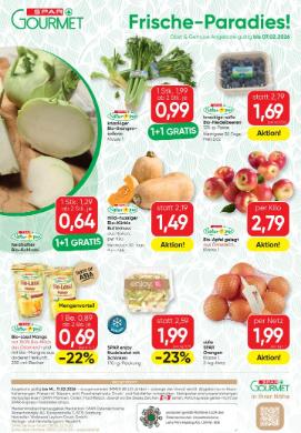 Titelbild des Prospekts von SPAR Gourmet