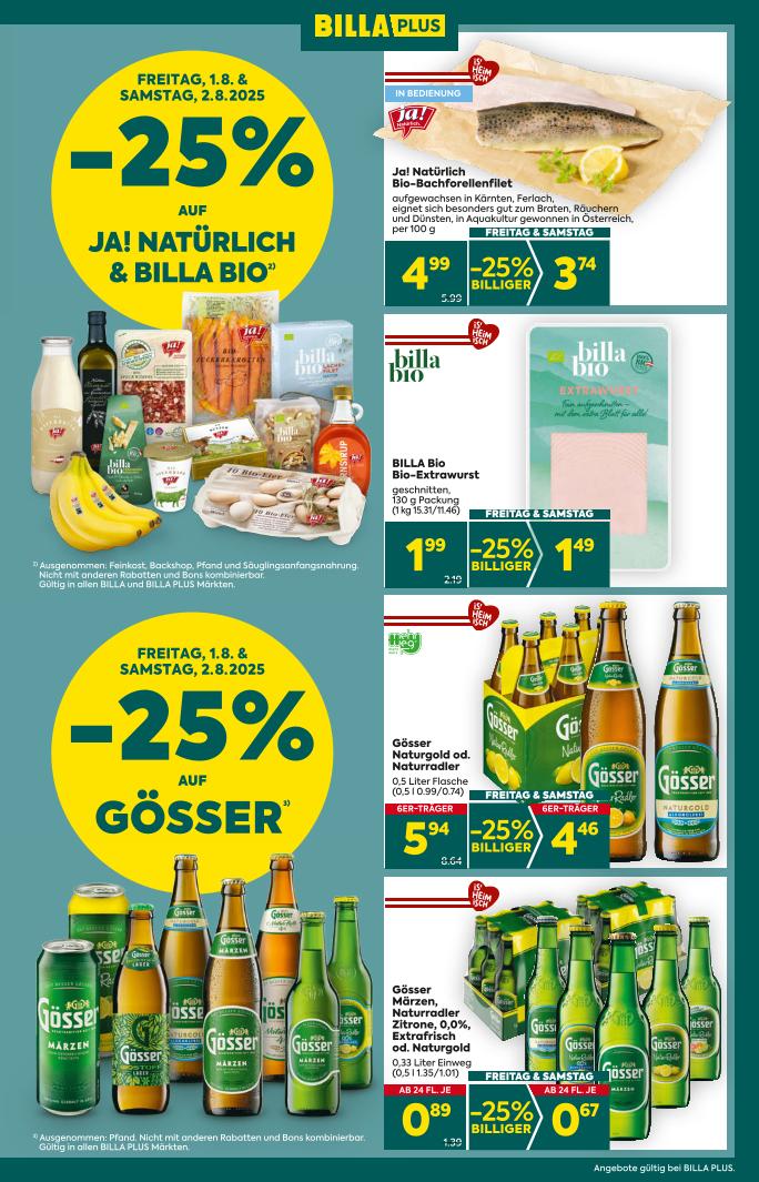 Prospekt von BILLA PLUS