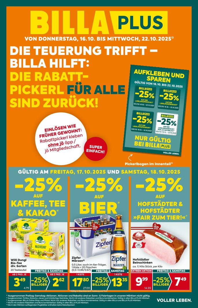 Prospekt von BILLA PLUS