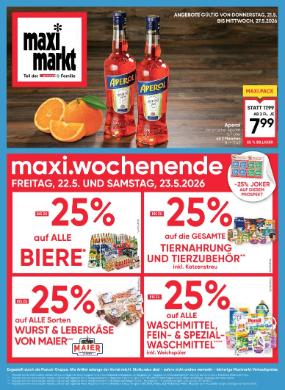 Titelbild des Prospekts von Maximarkt Anif