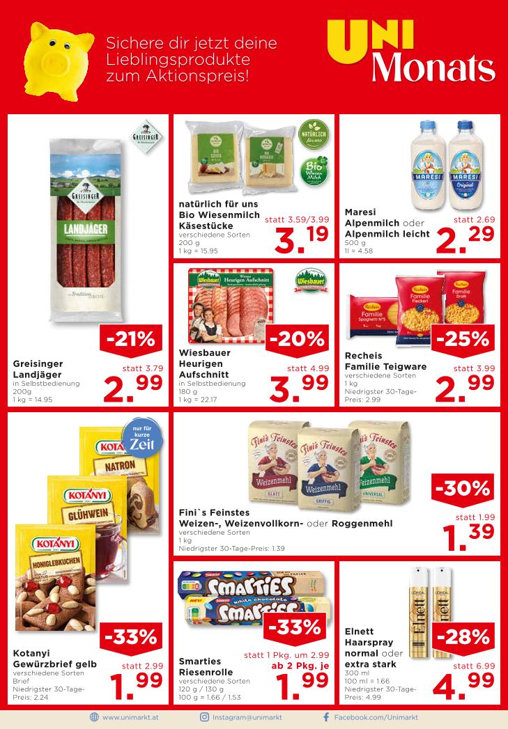 Prospekt von Unimarkt