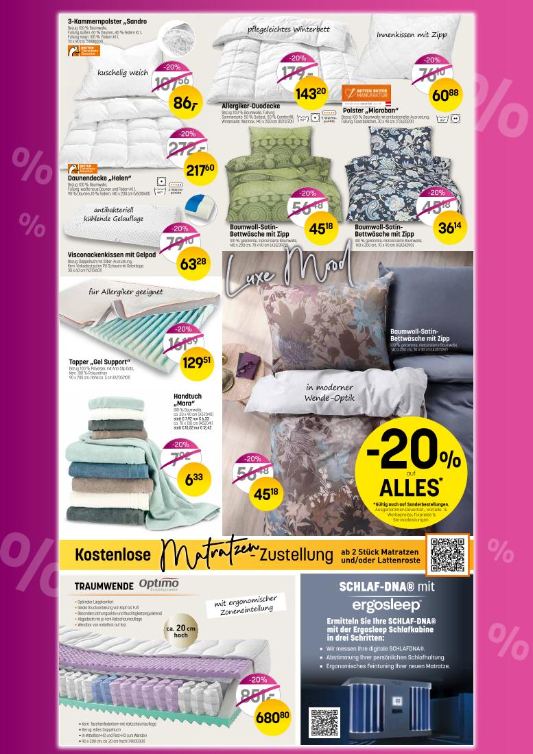 Prospekt von Betten Reiter