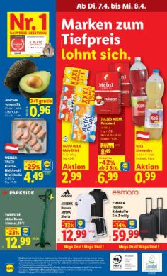 Titelbild des Prospekts von Lidl