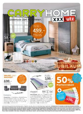Titelbild des Prospekts von XXXLutz CARRYHOME