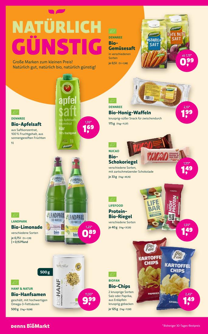 Prospekt von Denns BioMarkt