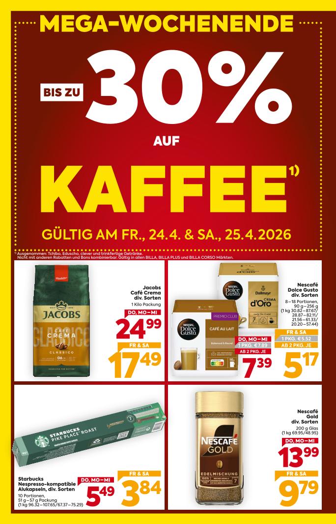 Prospekt von BILLA