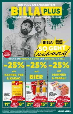 Titelbild des Prospekts von BILLA PLUS SBG